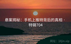 悬案揭秘：手机上推特背后的真相 · 特辑704