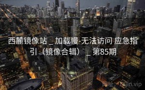 西麓镜像站 _ 加载慢-无法访问 应急指引（镜像合辑） _ 第85期