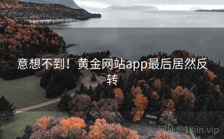 意想不到！黄金网站app最后居然反转